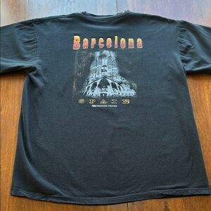 VTG Barcelona Spain Princess Cruises Graphic Crewneck T-Shirt Size XL